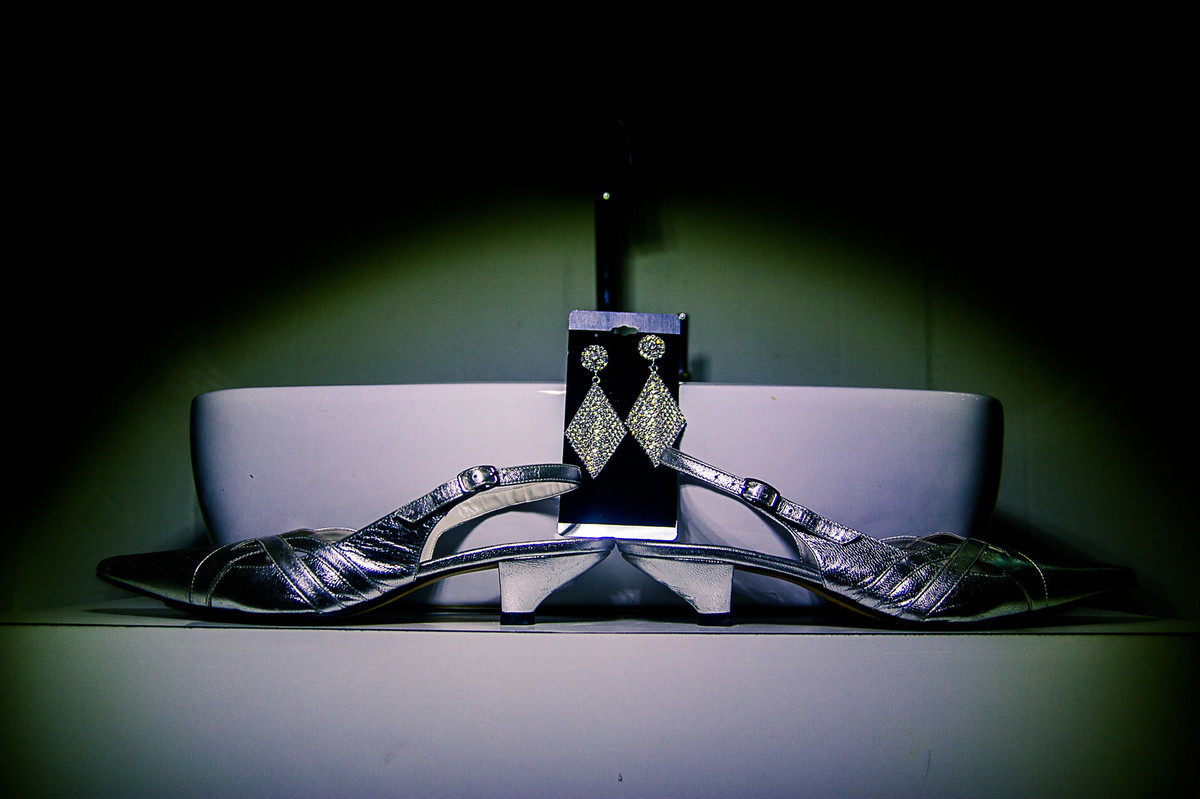 Brincos e sapato Bodas de Prata