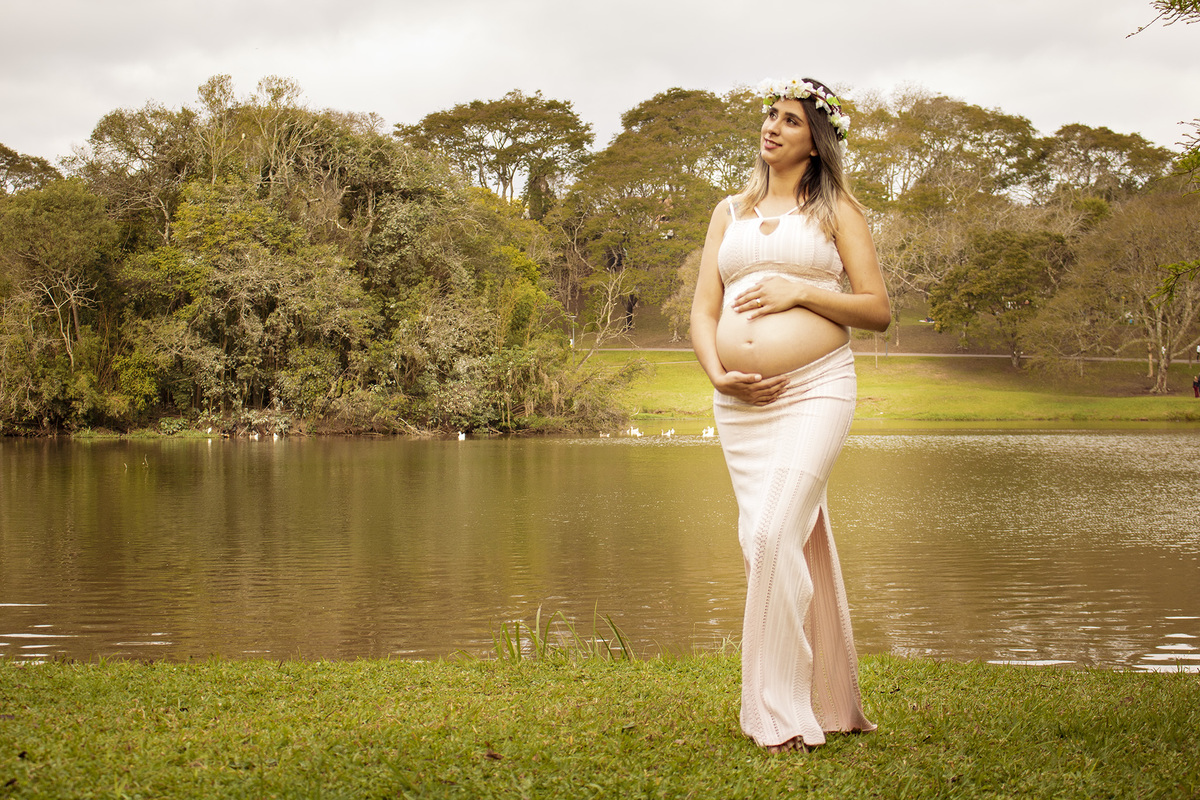 Ensaio Casal Gestante natureza Curitiba 