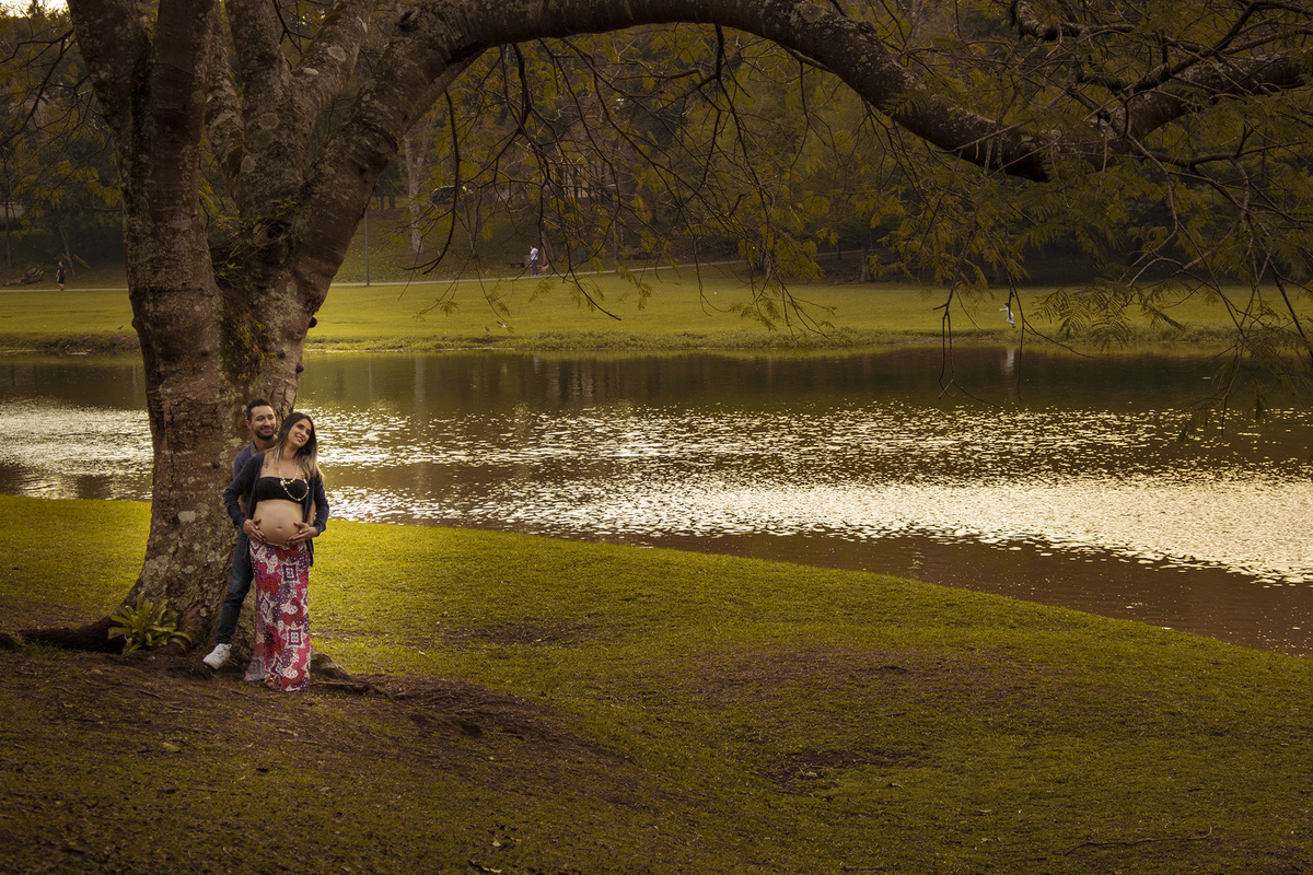 Ensaio Casal Gestante natureza Curitiba 