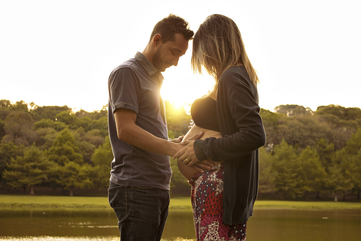 Ensaio Casal Gestante natureza Curitiba 