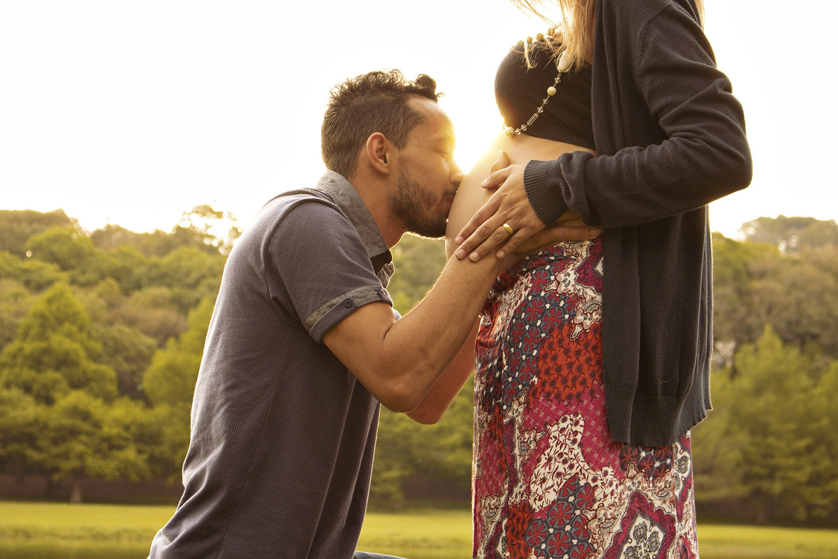 Ensaio Casal Gestante natureza Curitiba 