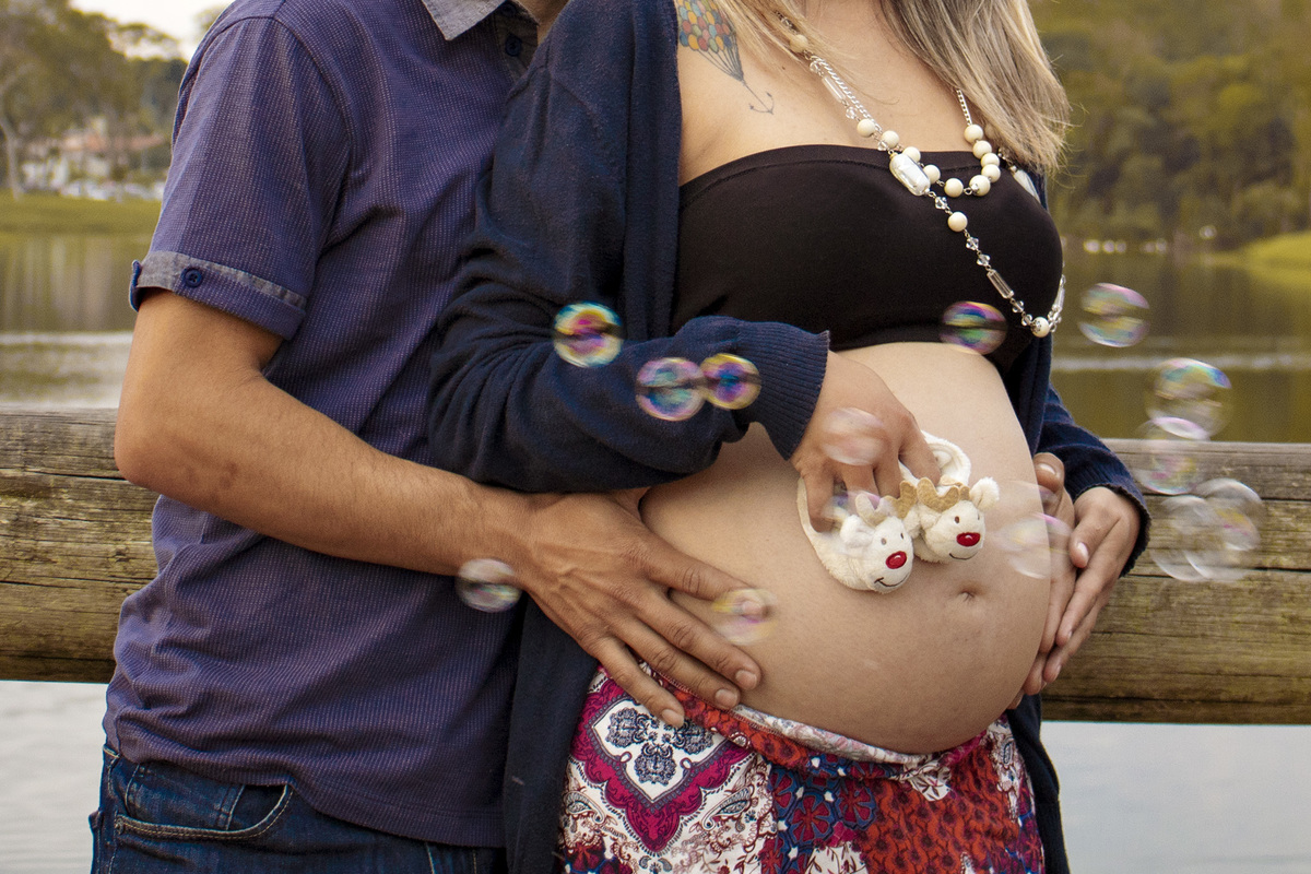 Ensaio Casal Gestante natureza Curitiba 