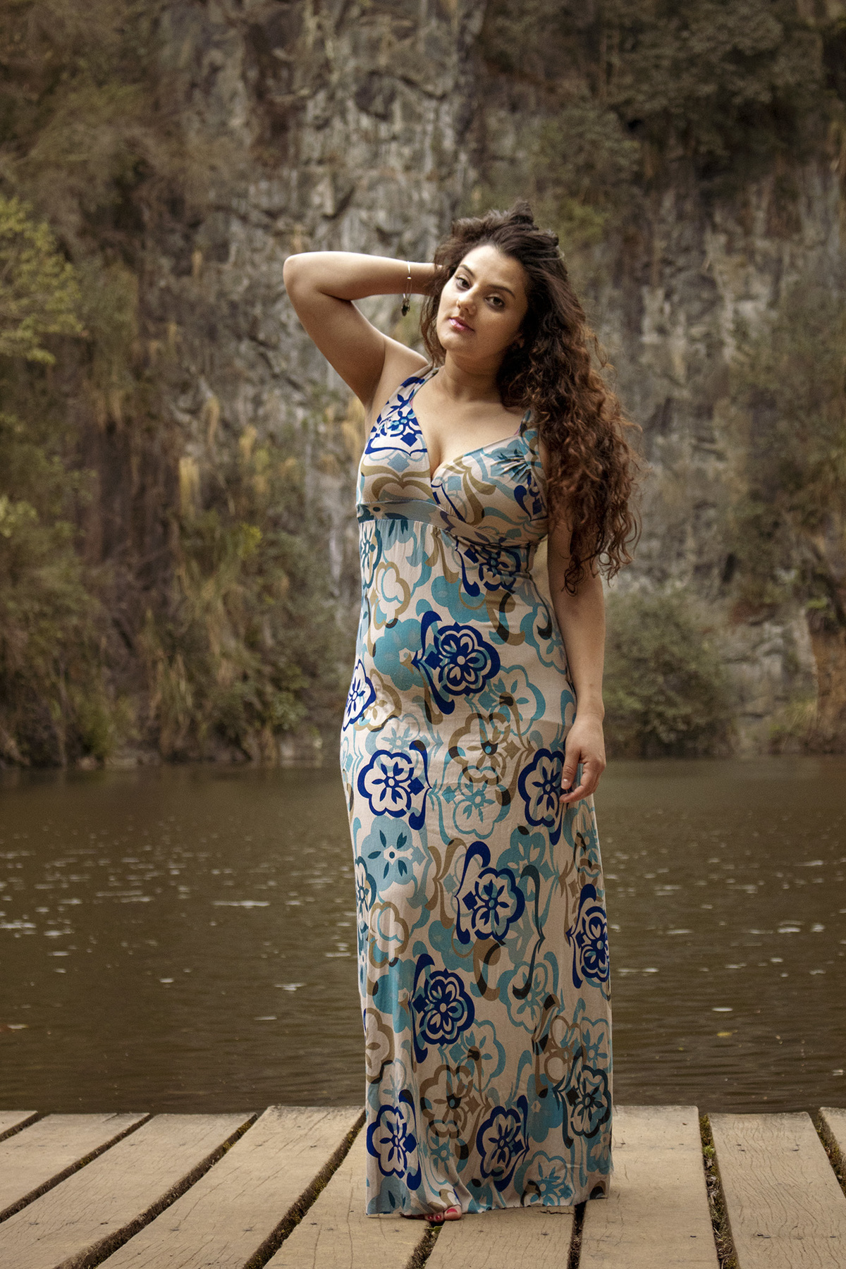 Ensaio Feminino lago natureza