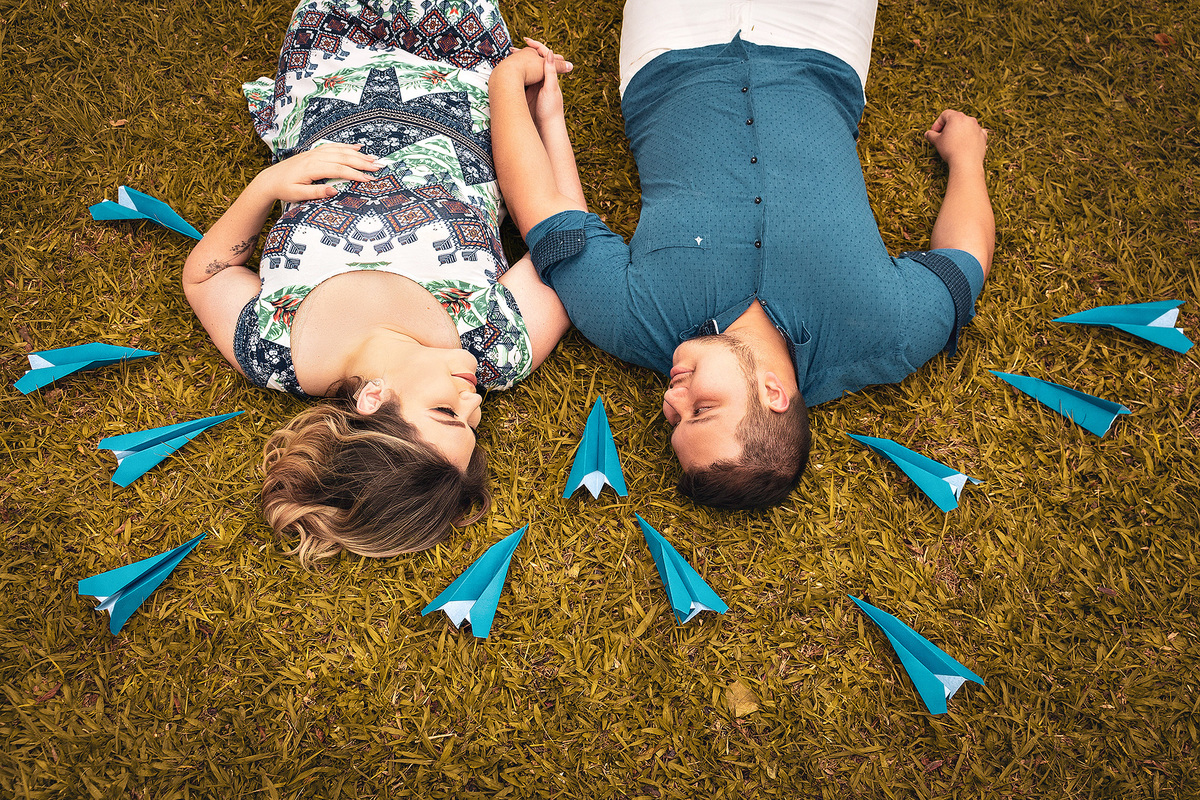 Ensaio Casal com avião Curitiba-PR