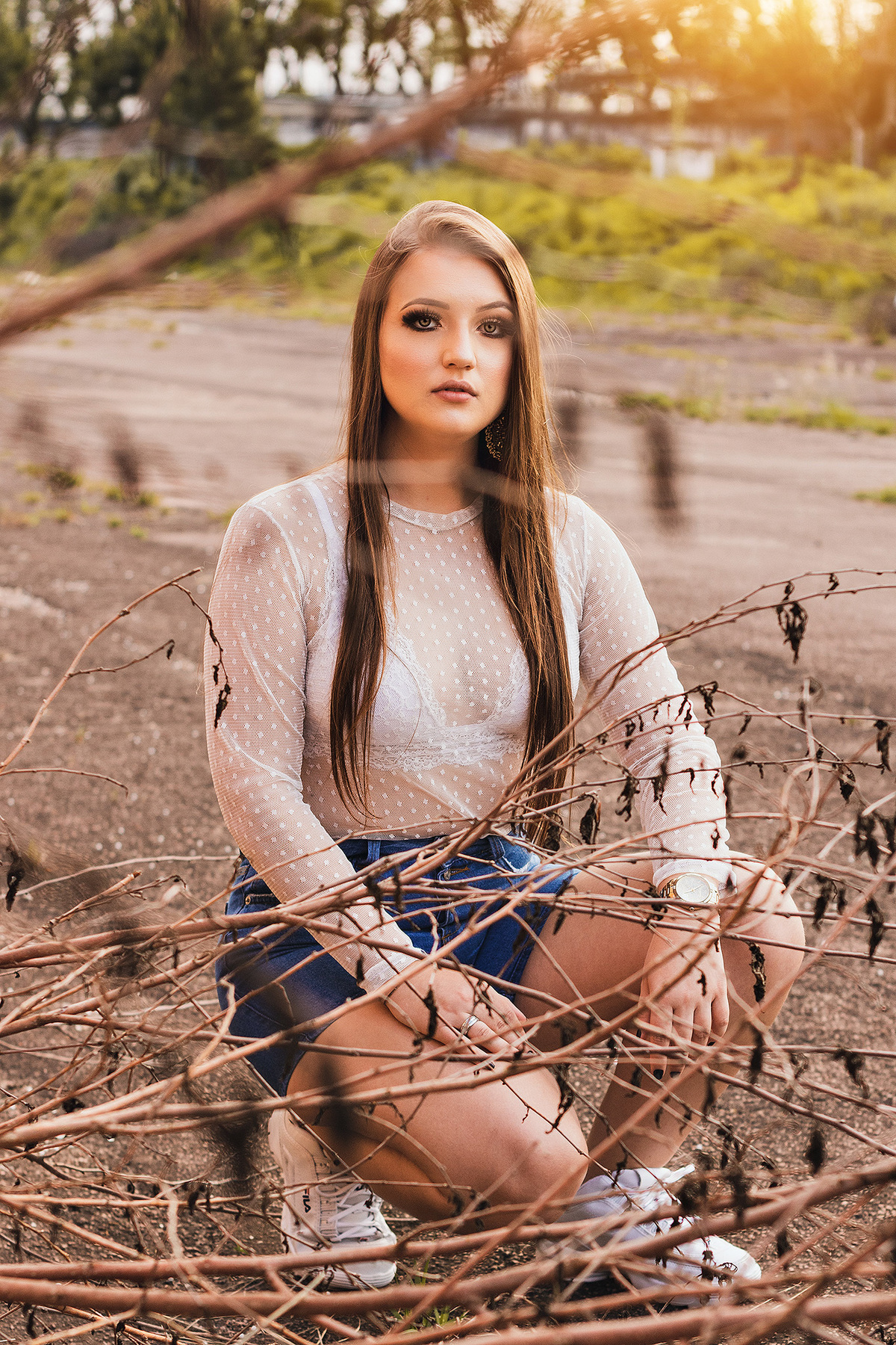 Ensaio Feminino fábrica abandonada Curitiba-PR