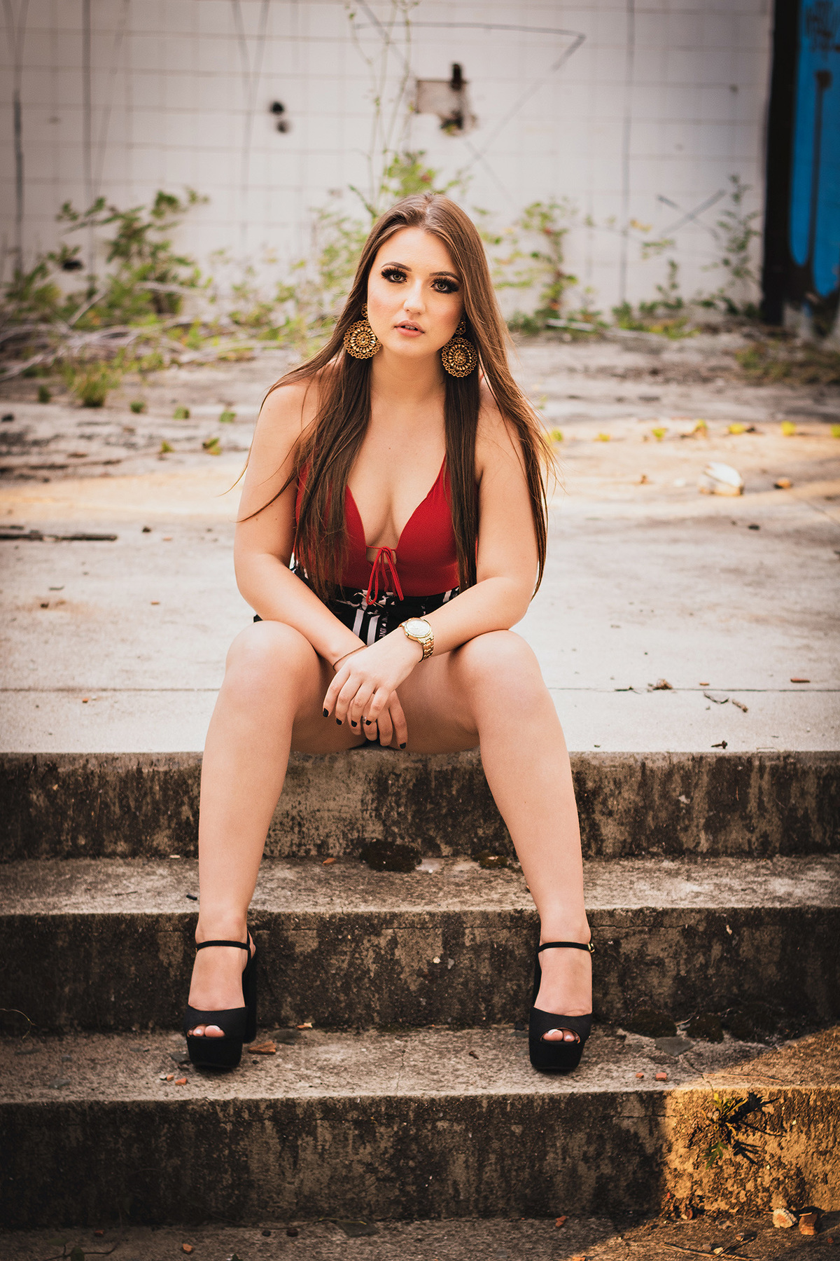 Ensaio Feminino fábrica abandonada Curitiba-PR