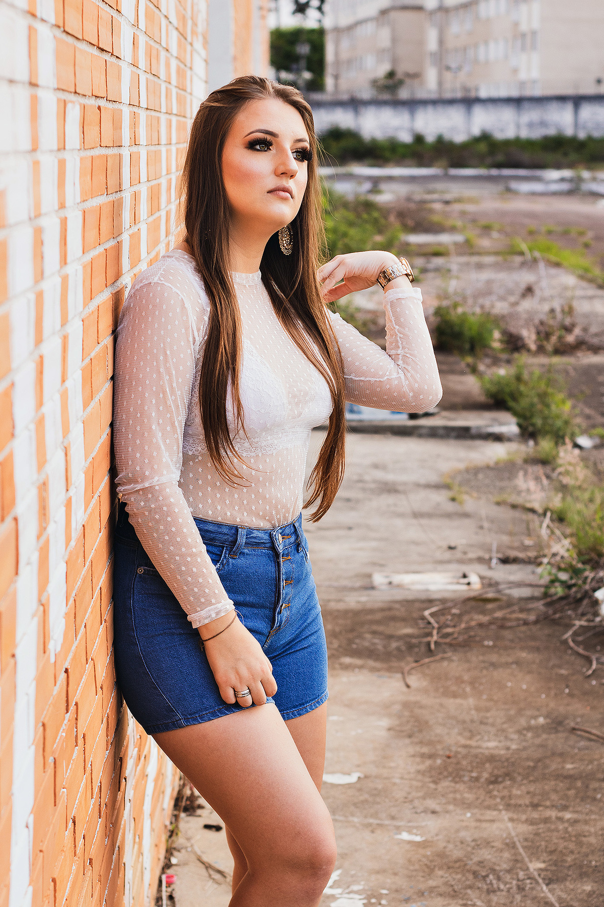 Ensaio Feminino fábrica abandonada Curitiba-PR