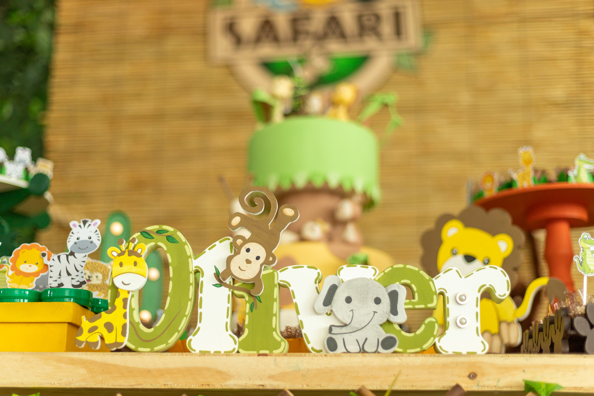 Decoração Safari Aniversário Infantil 1 ano Curitiba-PR