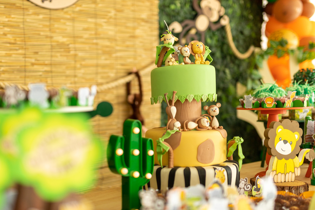 Decoração Safari Aniversário Infantil 1 ano Curitiba-PR