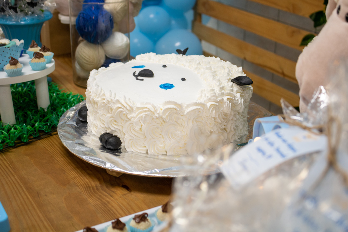 Bolo de Ovelha Chá de Bebê menino Curitiba-PR