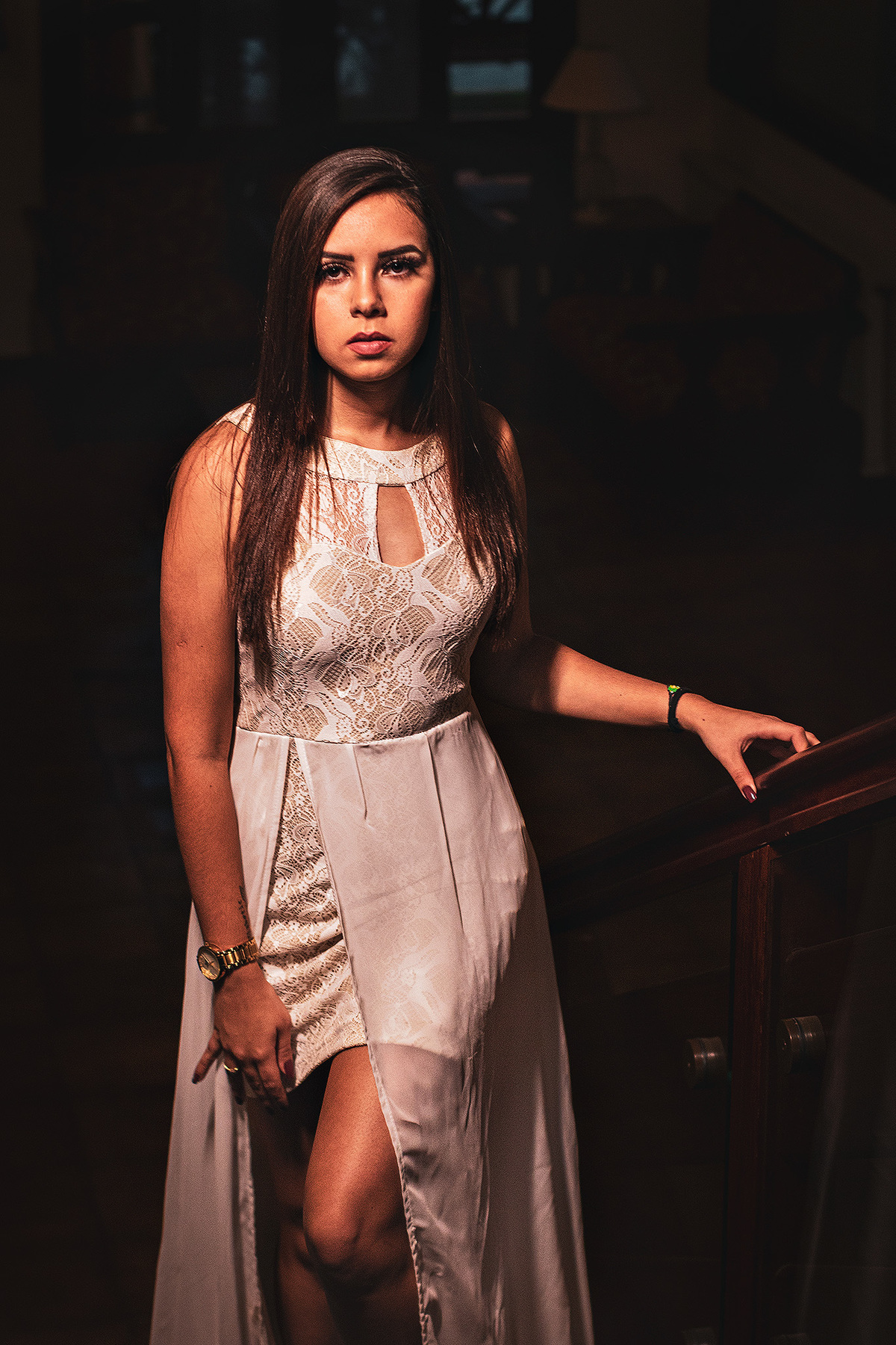 Ensaio Feminino na Escada Hotel Estância Betânia - Colombo/PR