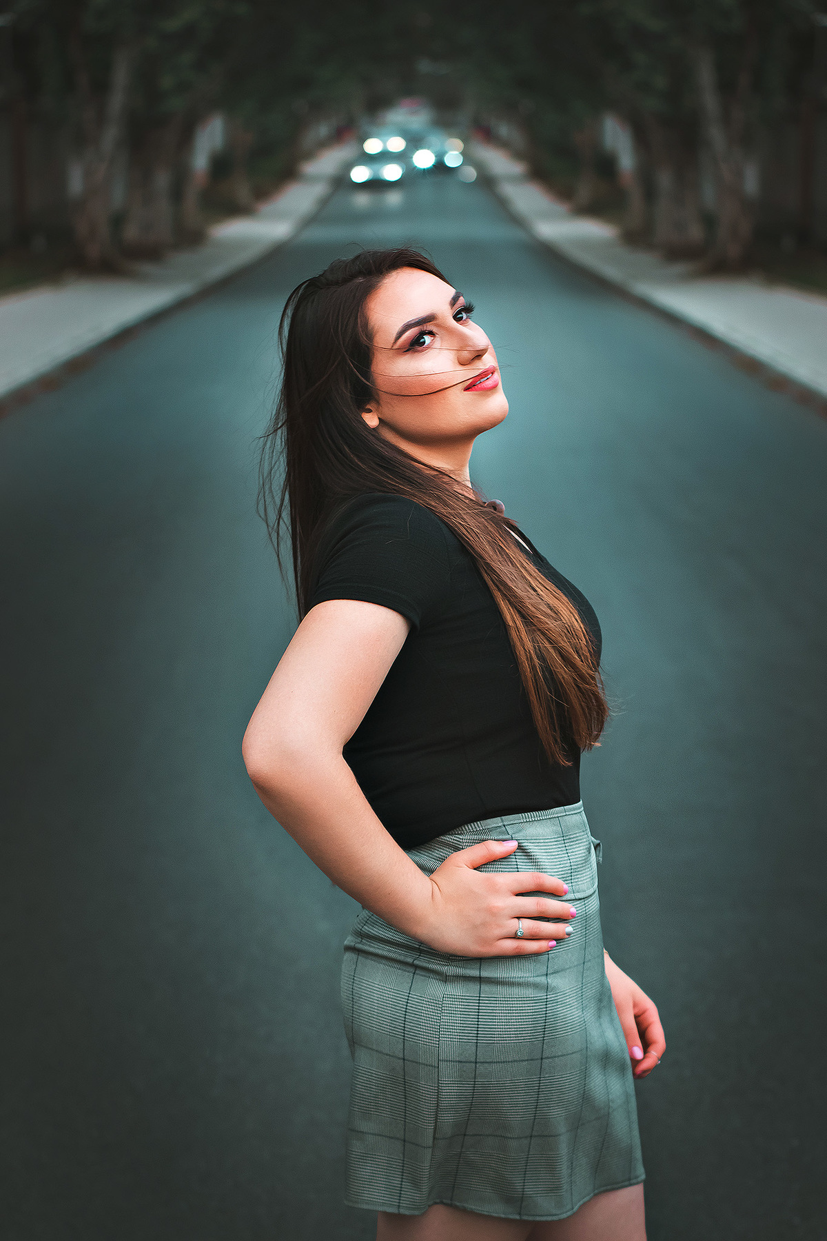 Ensaio Feminino Urbano na Estrada