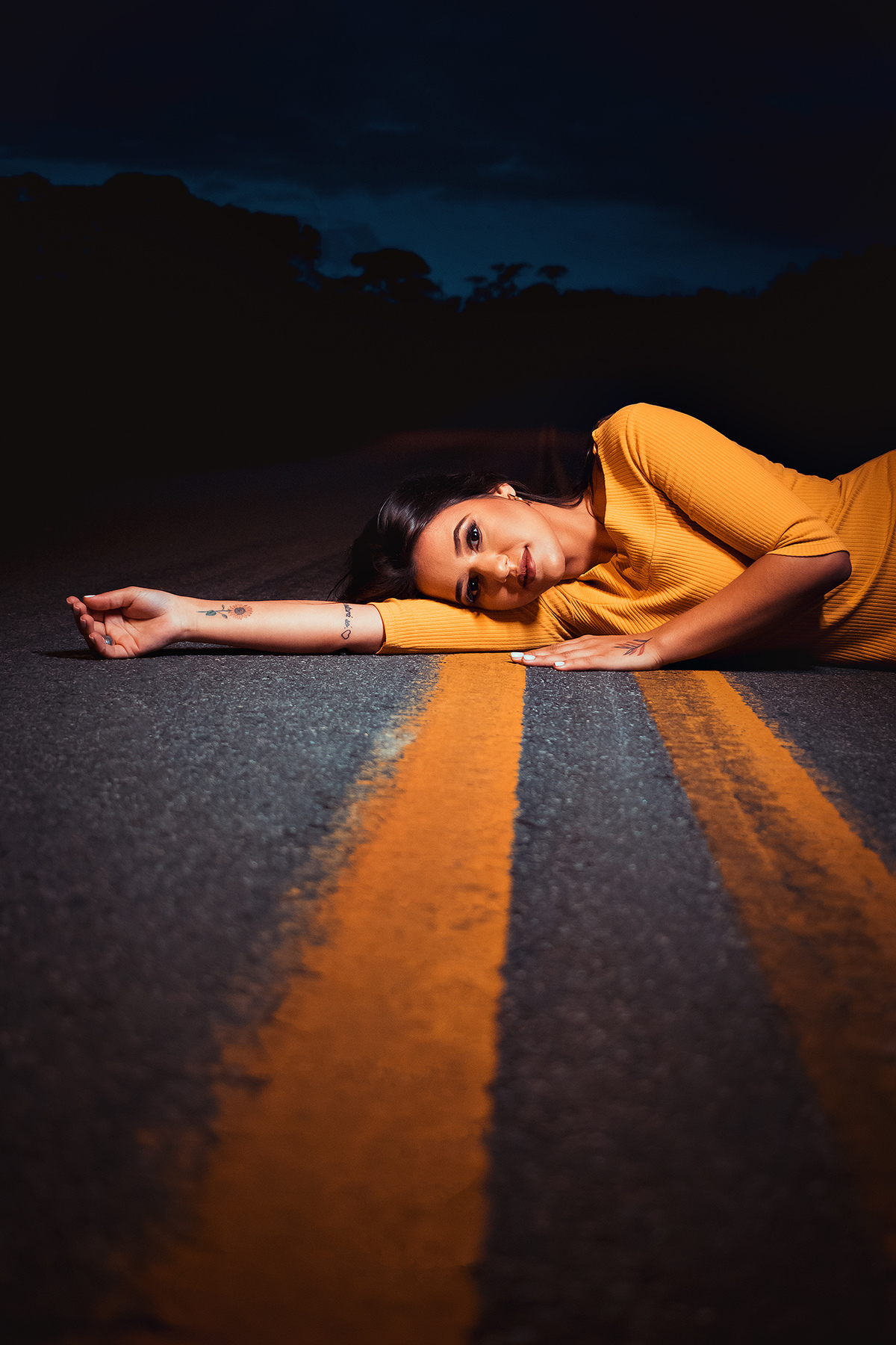 Ensaio Feminino Noturno ​Estrada da Graciosa-PR