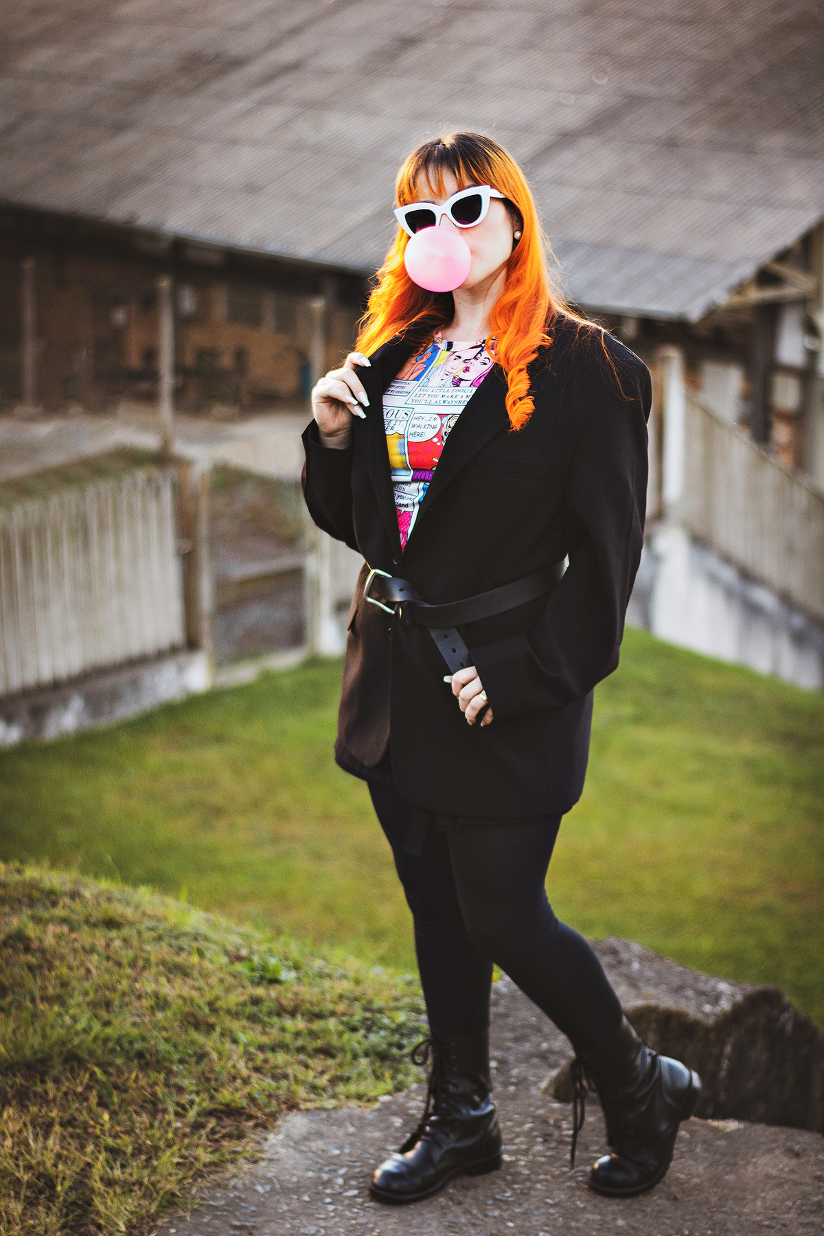 Ensaio Feminino Pop-Art Bola de Chiclete Colombo-PR