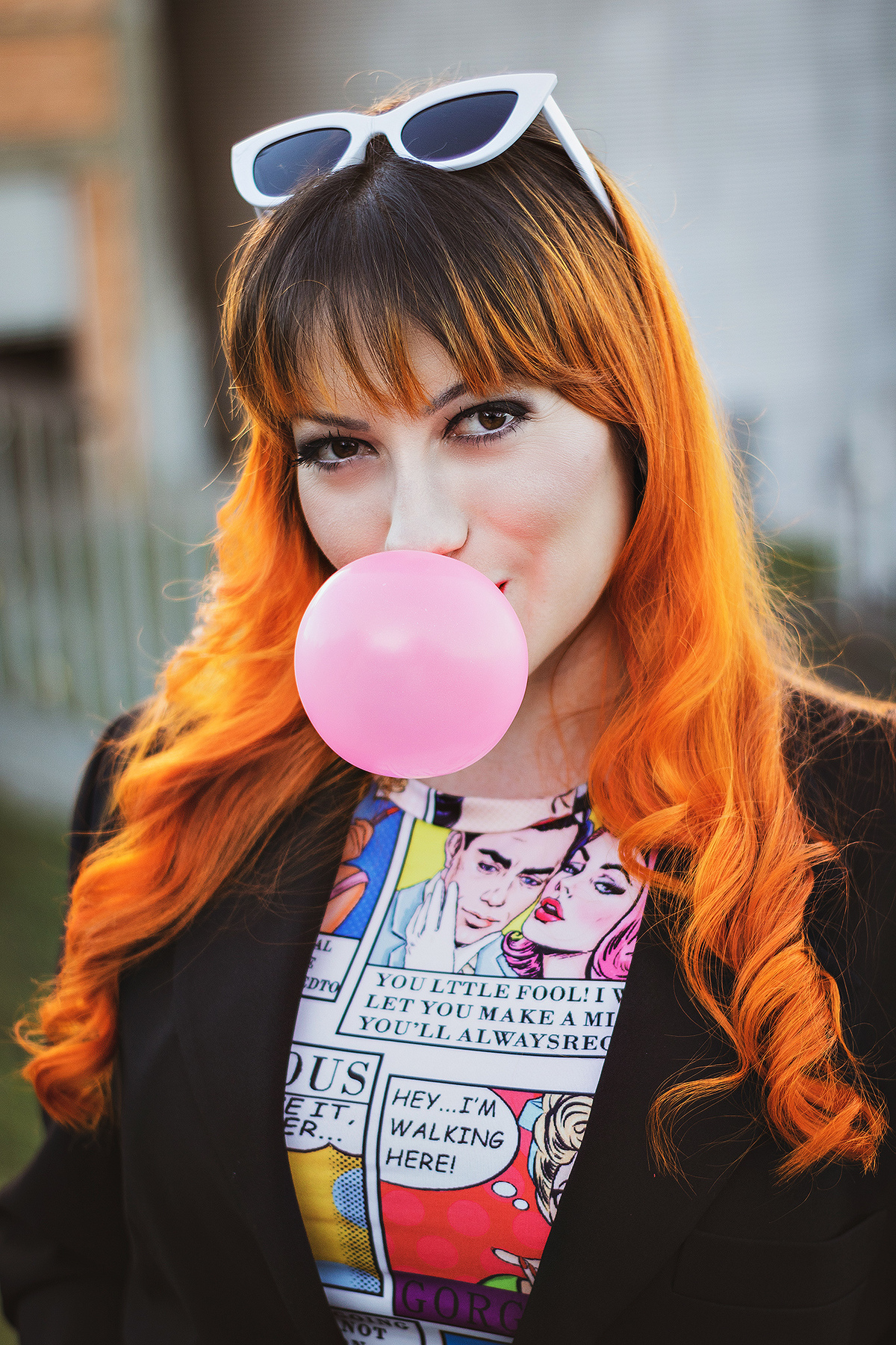 Ensaio Feminino Pop-Art Bola de Chiclete Colombo-PR