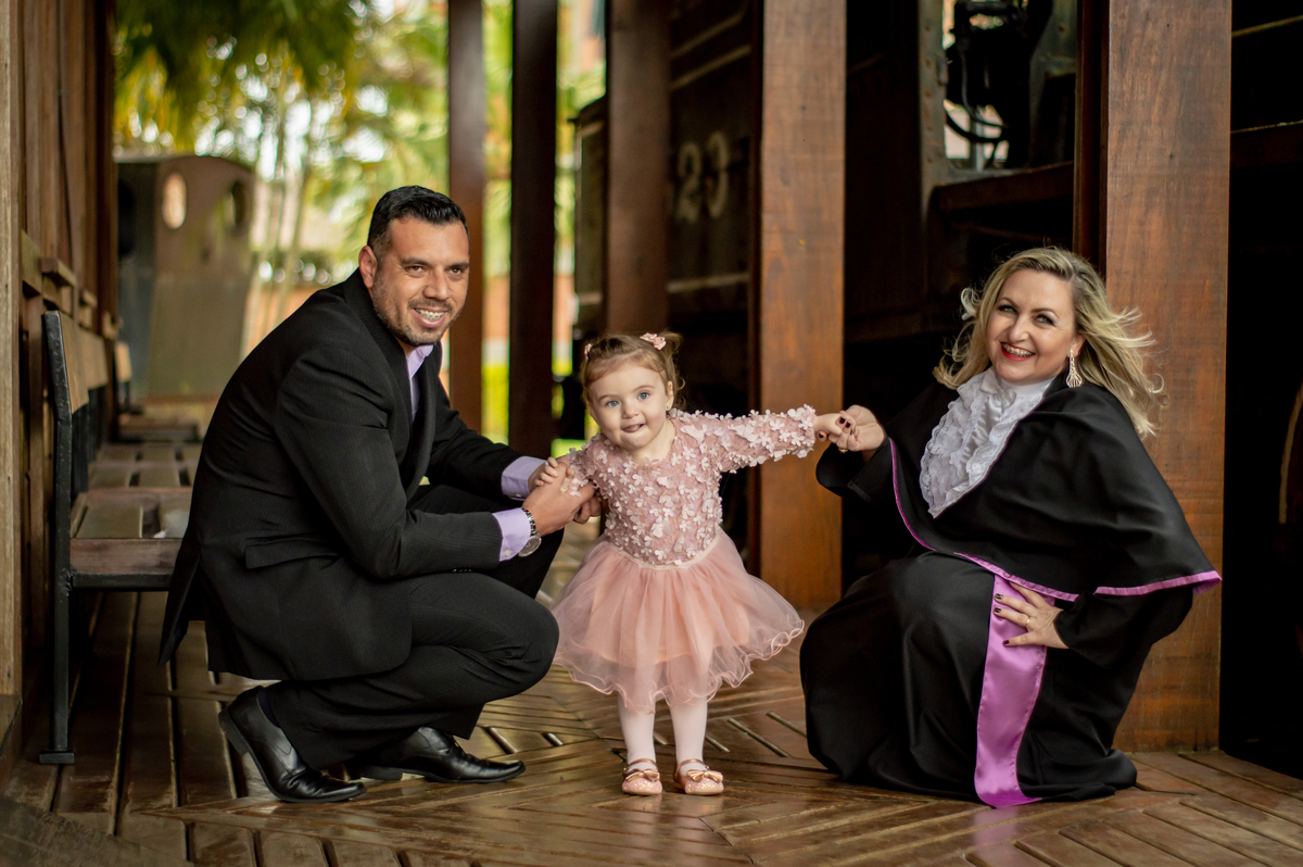 Prova de Toga | Universidade Ulbra | Família | Menina | Bebê | Trêm