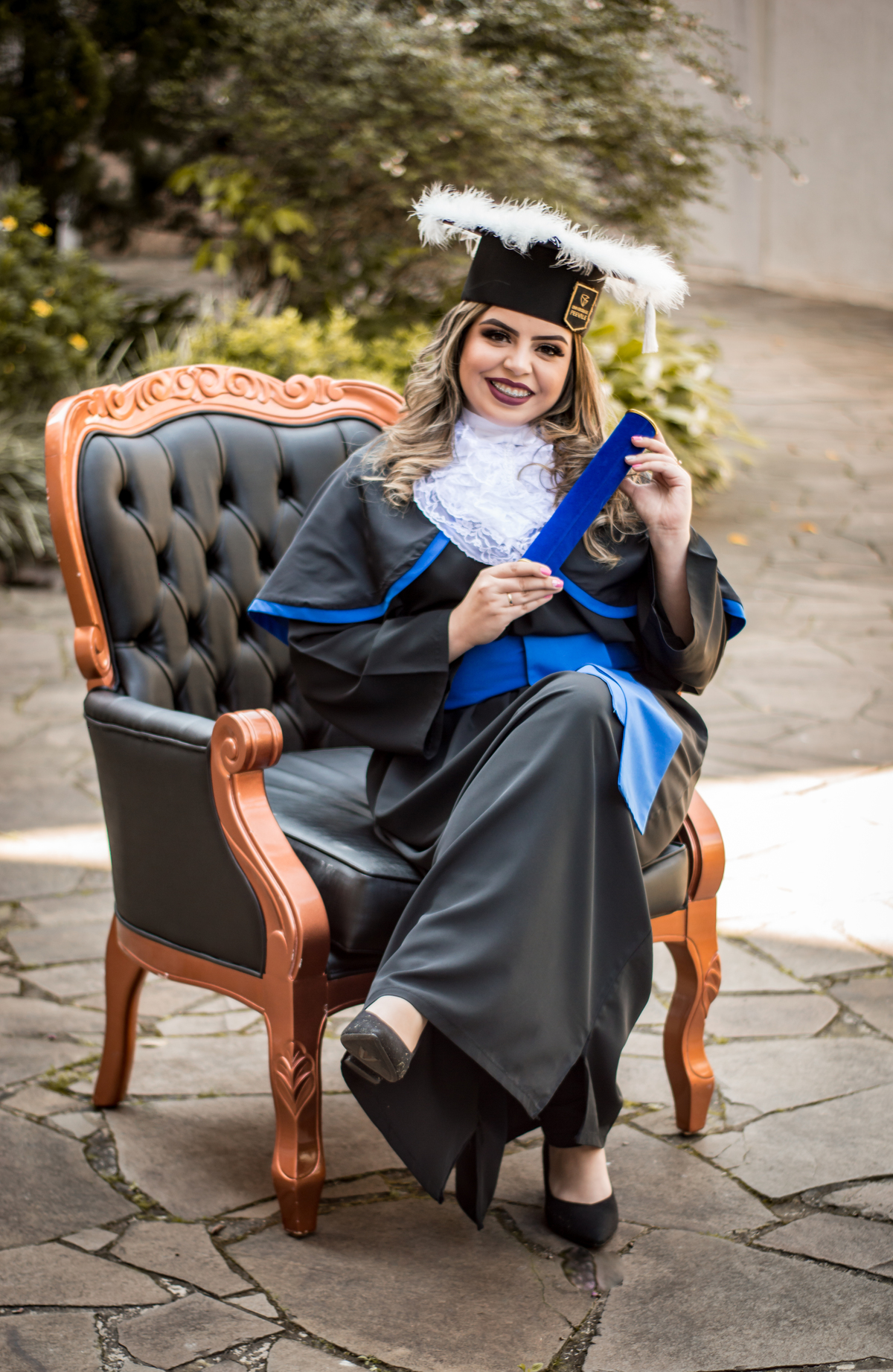 Prova de Toga | Universidade Feevale | Poltrona Preta | Canudo | Capelo