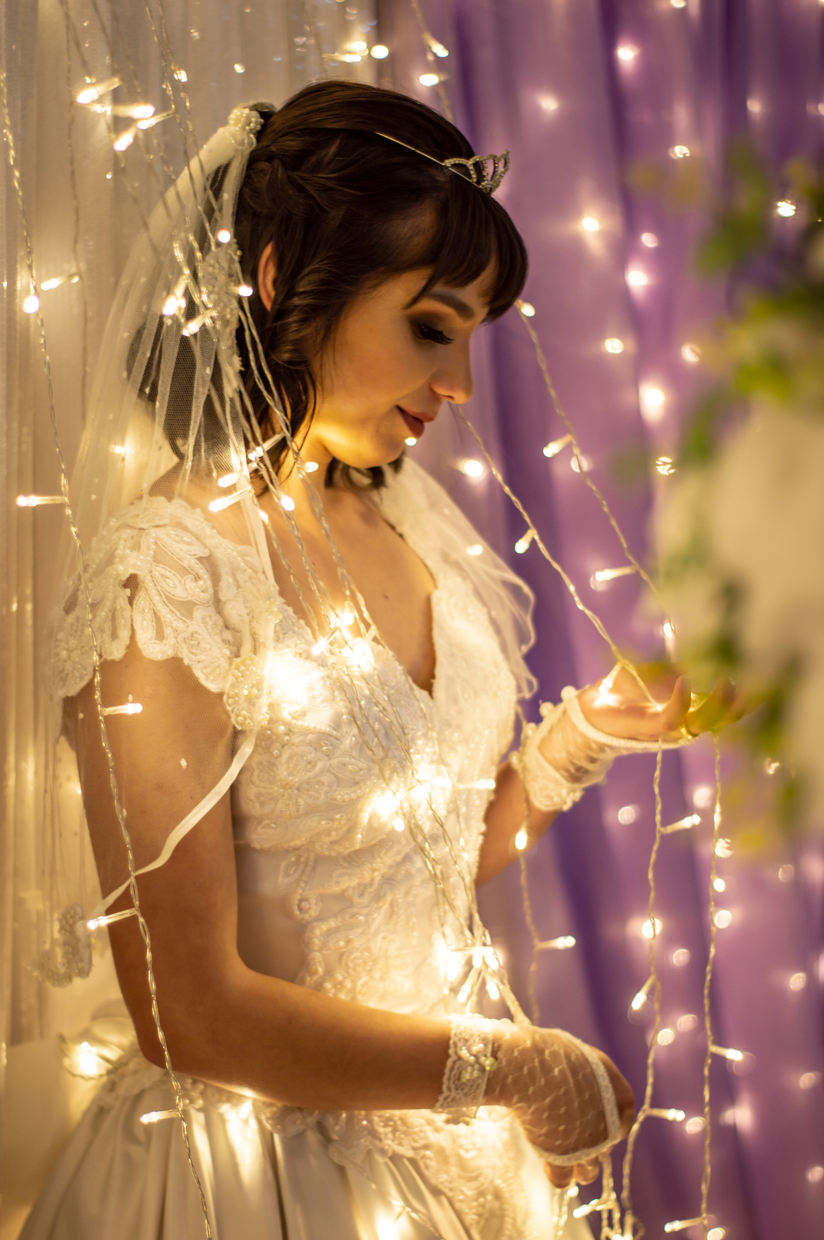 wedding mariana e emanuel fotografo profissional em sao leopoldo casamento em canoas vestido de noiva salao de festas casamento noivos casal casal boeira luzes pisca-pisca