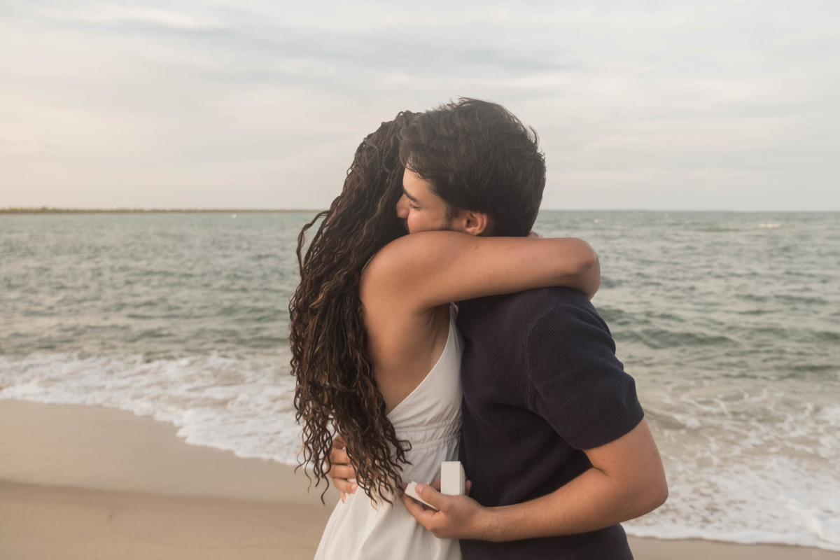 Pedido de casamento surpresa realizado na Ilha de Boipeba, Bahia.