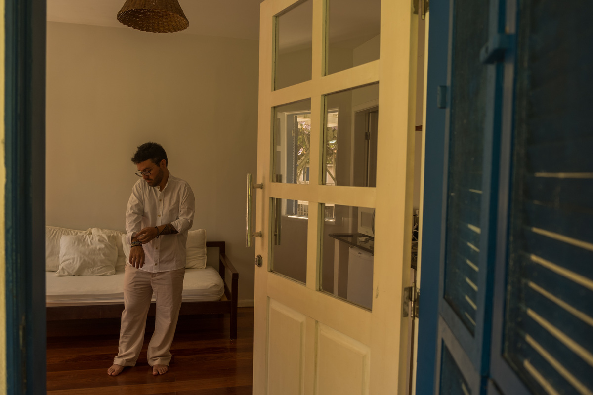 Making-of Noivo Ricardo Pousada Vila da Barra Ilha de Boipeba 