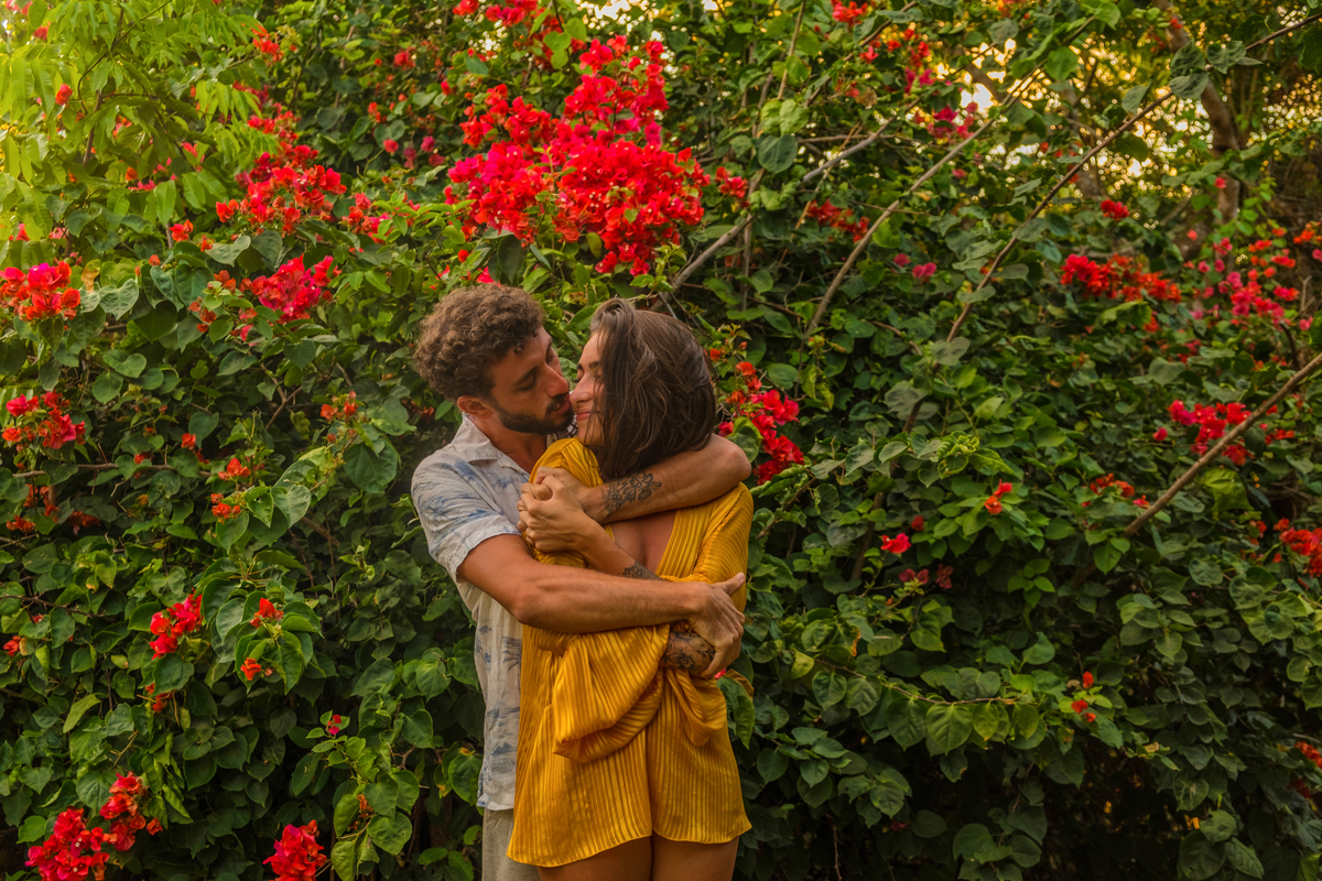 Abraço na Pousada Mangabeiras em Boipeba 