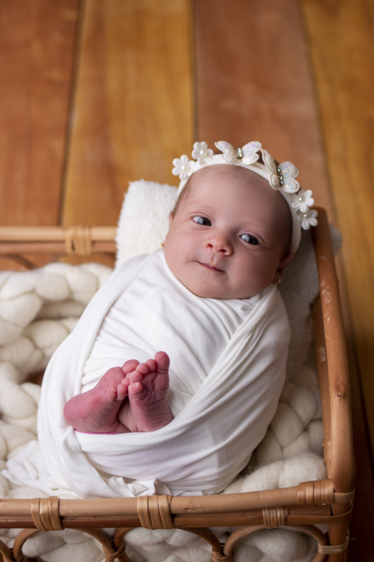 wrap newborn branco e props caixa