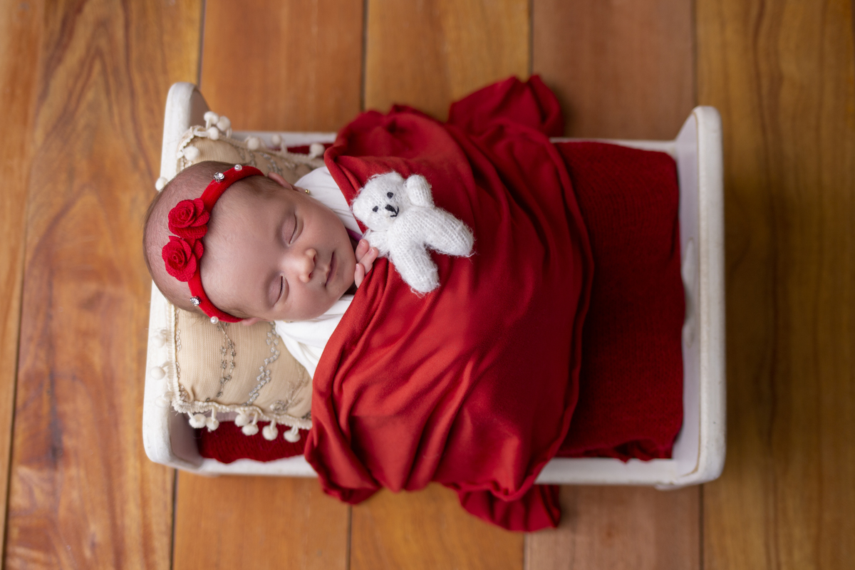 newborn na props cama 