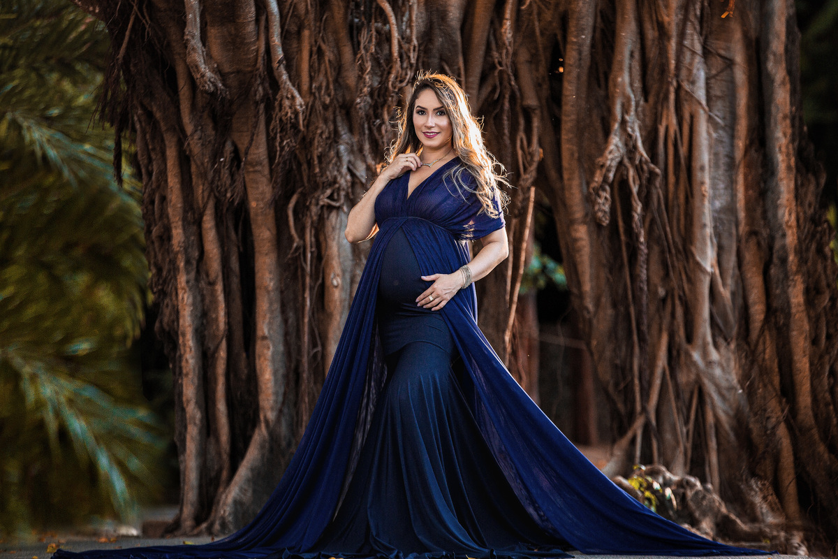 Ensaio de gestante ao ar livre