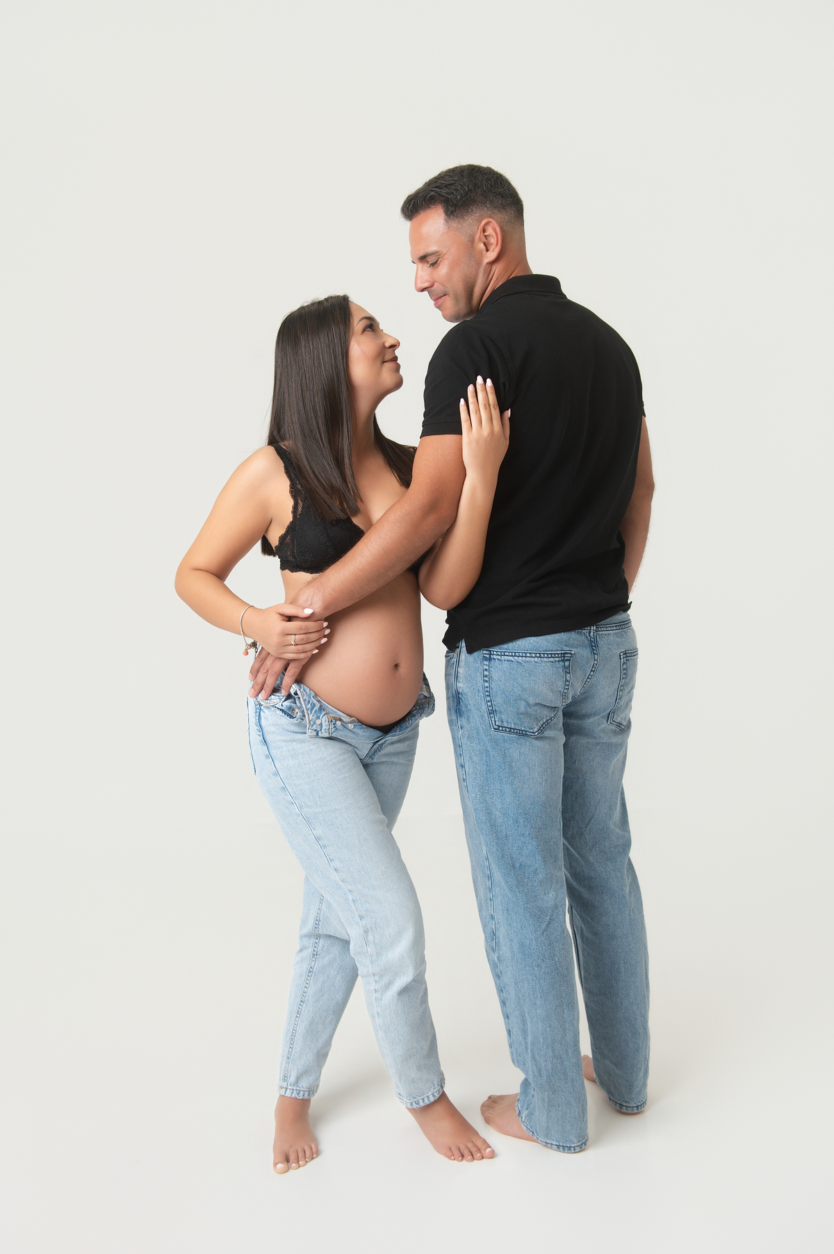 Fotografia delicada e intemporal para futuras mamãs
