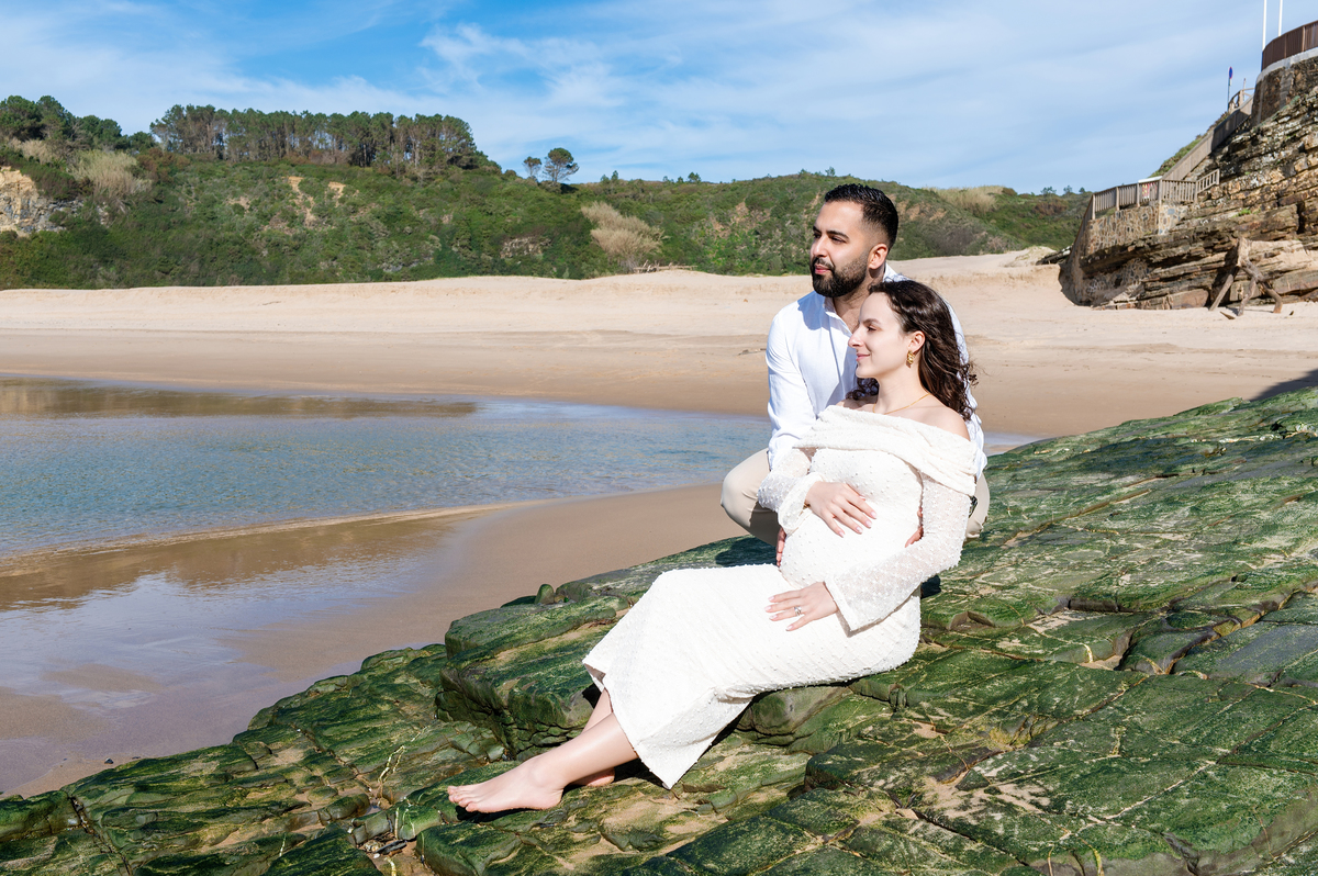 Entre a areia, o mar e a emoção nasceram memórias para sempre ♡