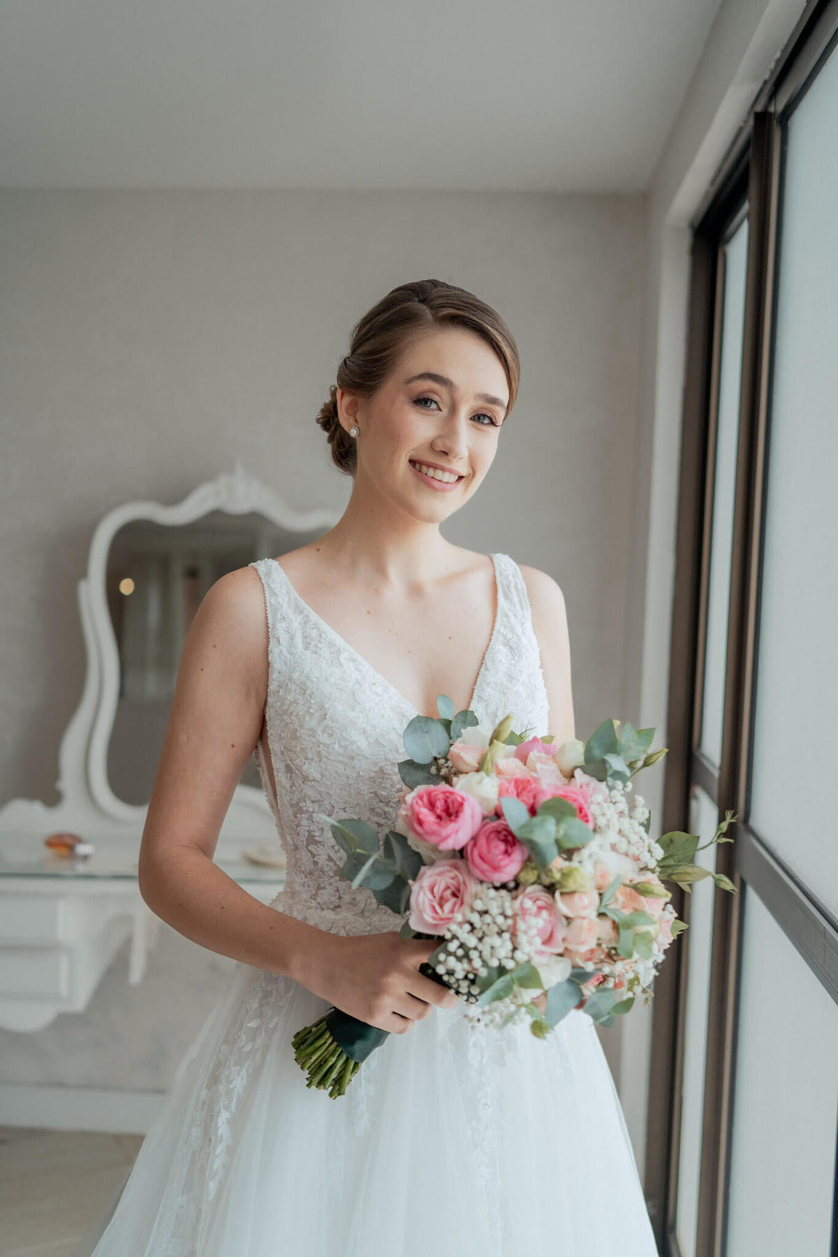 making of noiva ana haras fortaleza maquiagem classica neutra natural beauty coque penteado