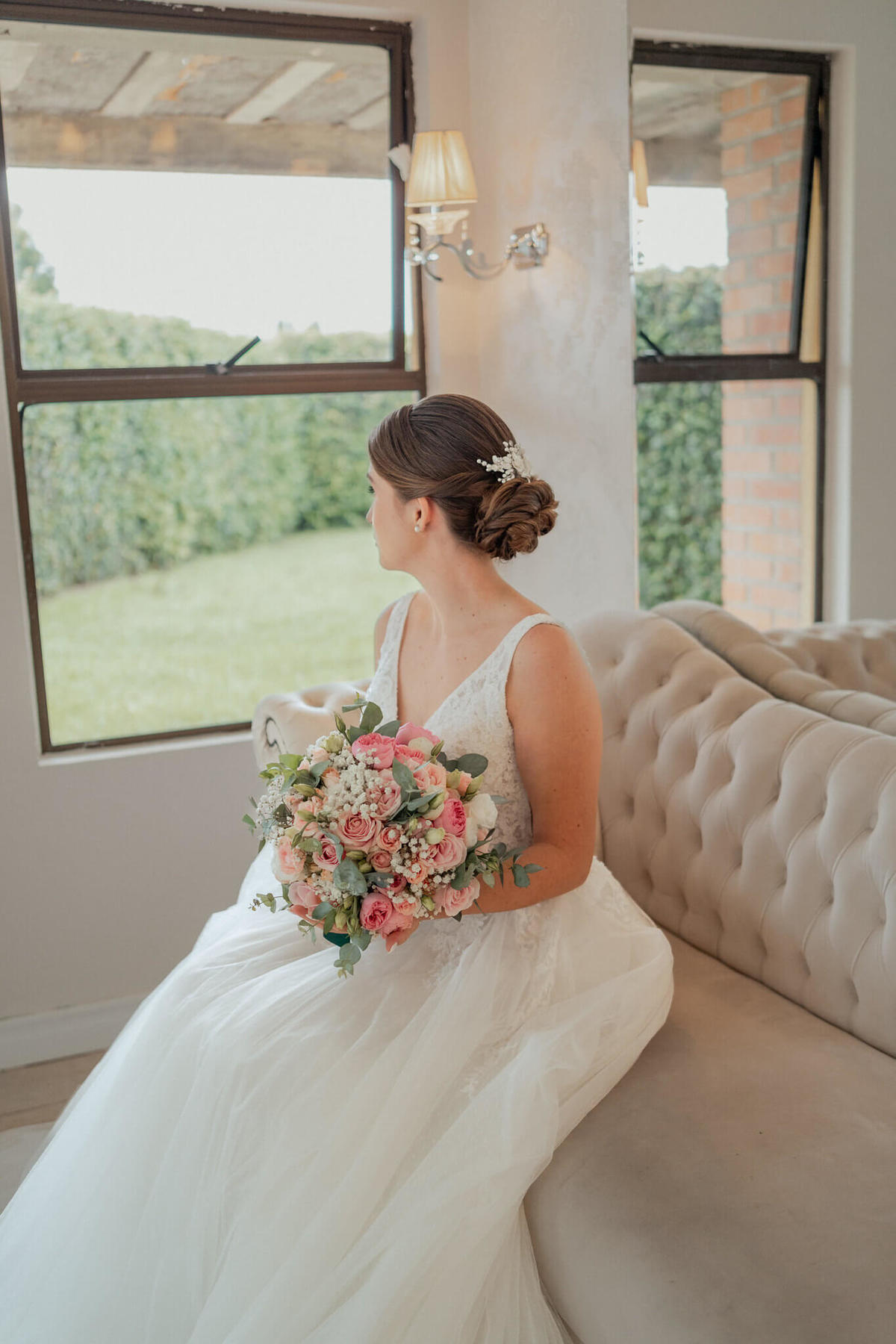 making of noiva ana haras fortaleza maquiagem classica neutra beauty coque penteado