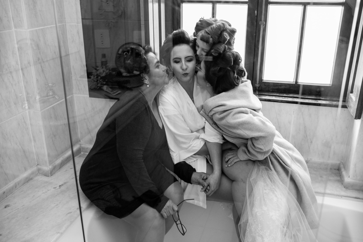 familia no dia da noiva