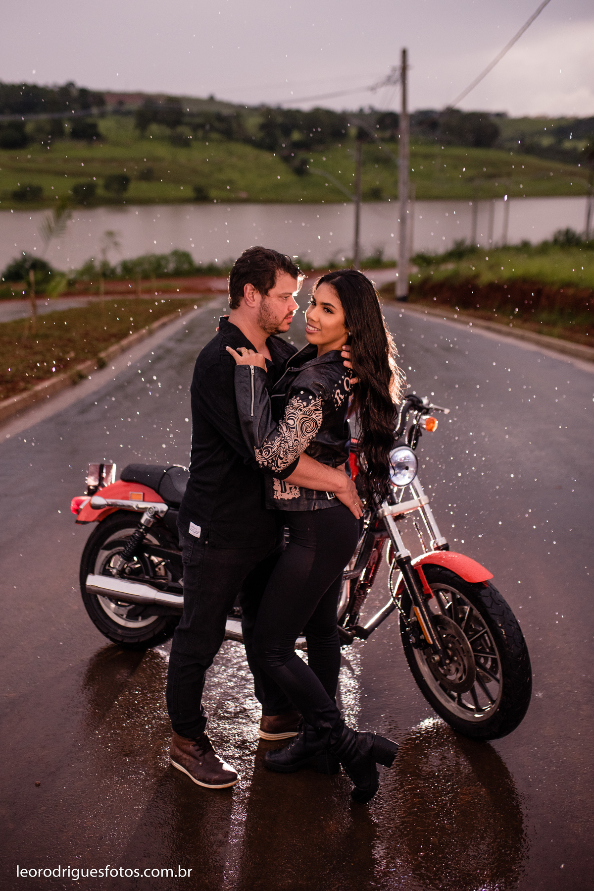 pré wedding de moto