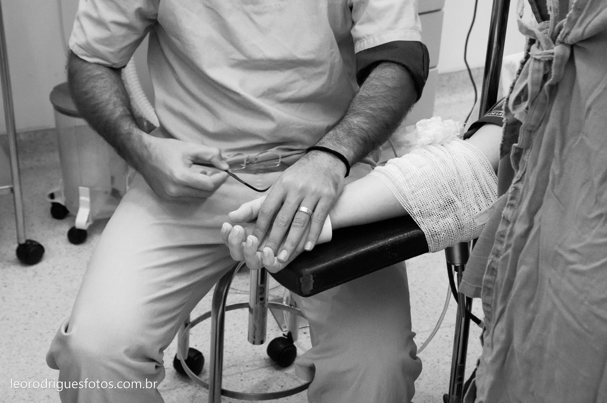 achegadadeanaclaramáriopalmériohospitaluniversitário, Fotos de Parto, Fotos no Hospital