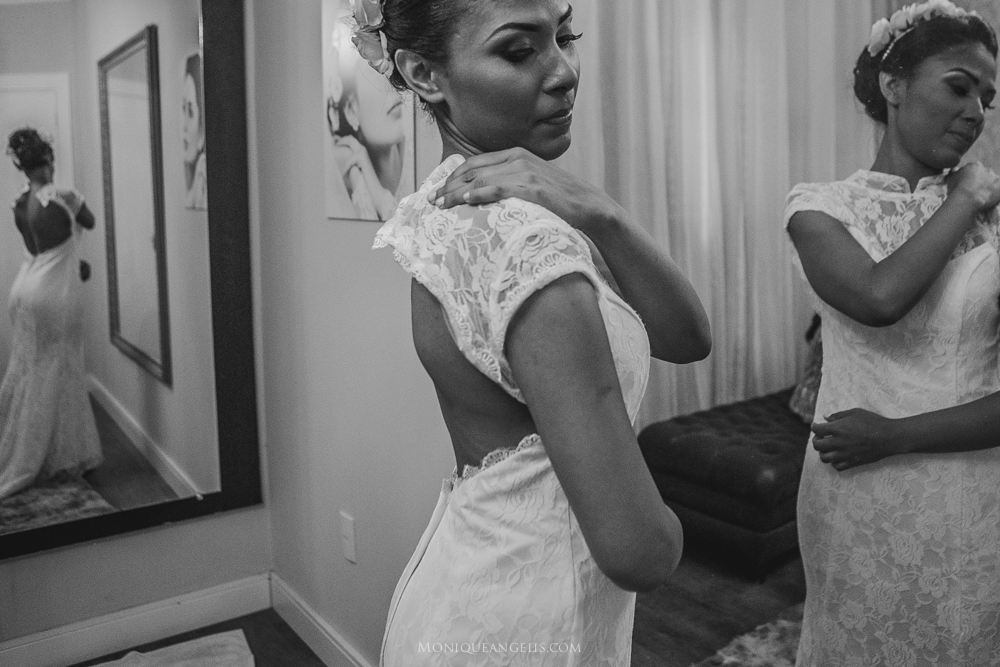 Monique Angelis - Noiva se arrumando no making off