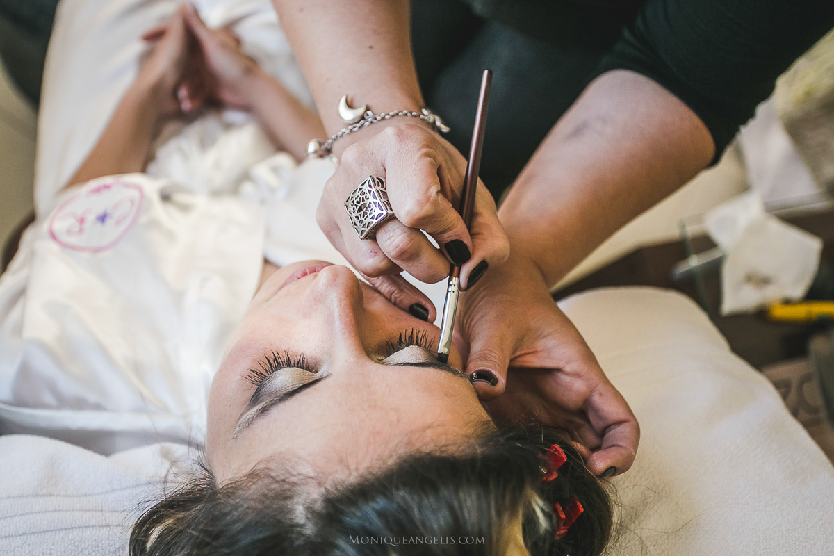 Monique Angelis - casamento na praia - Making of da noiva