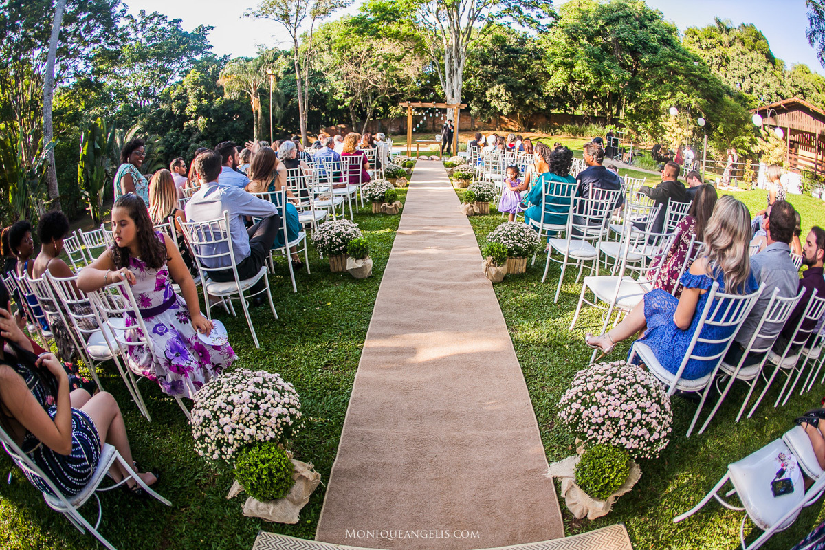 a decoração do casamento
