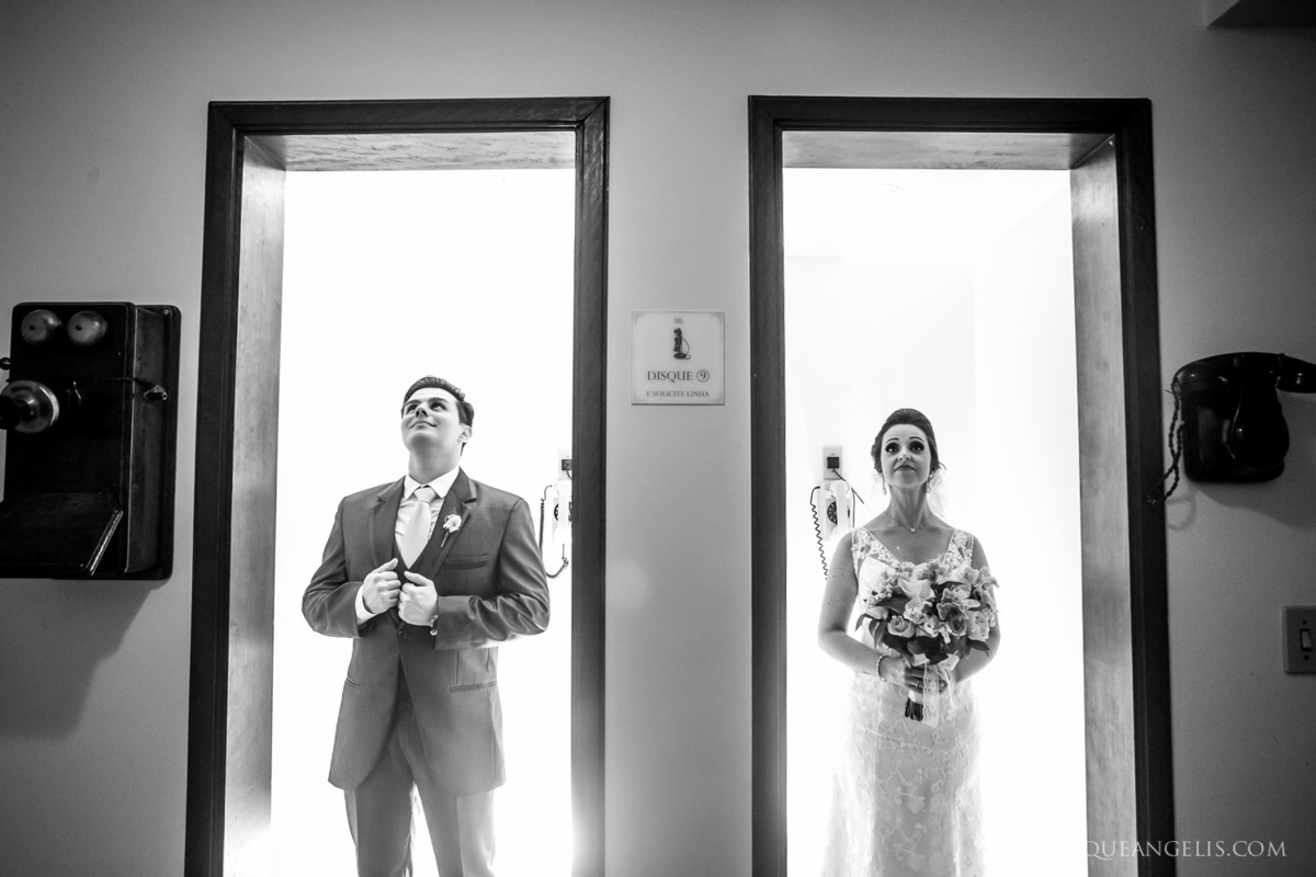 O ensaio após a cerimônia de casamento