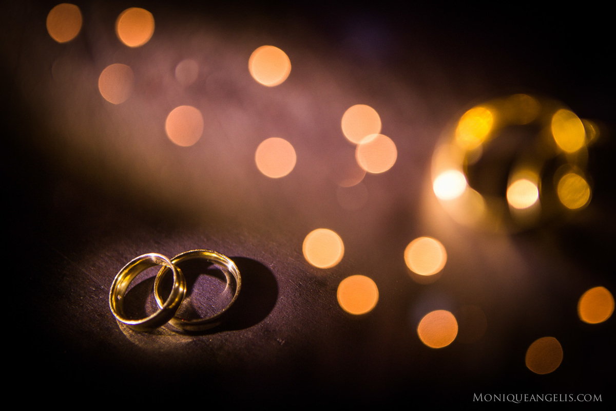 as alianças dos noivos