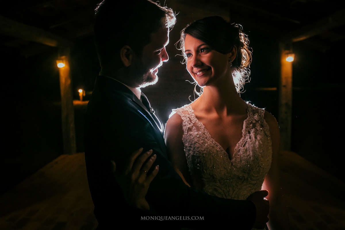 O olhar da noiva durante o ensaio