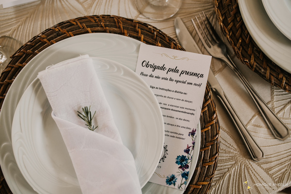 a decoração do casamento