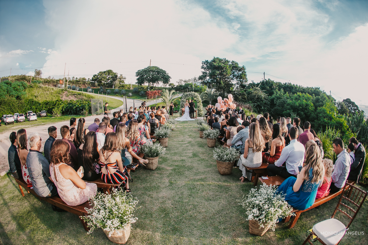 o local da cerimônia de casamento