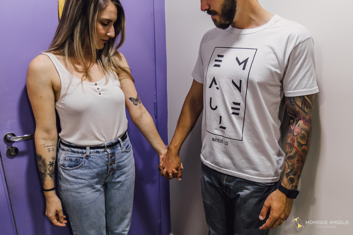 Ensaio fotográfico quarentena fique em casa porta série Friends 