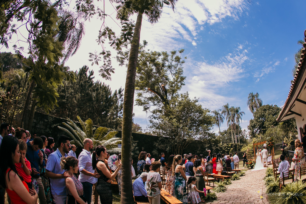 Local da cerimônia do casamento na Chácara Vila Velha