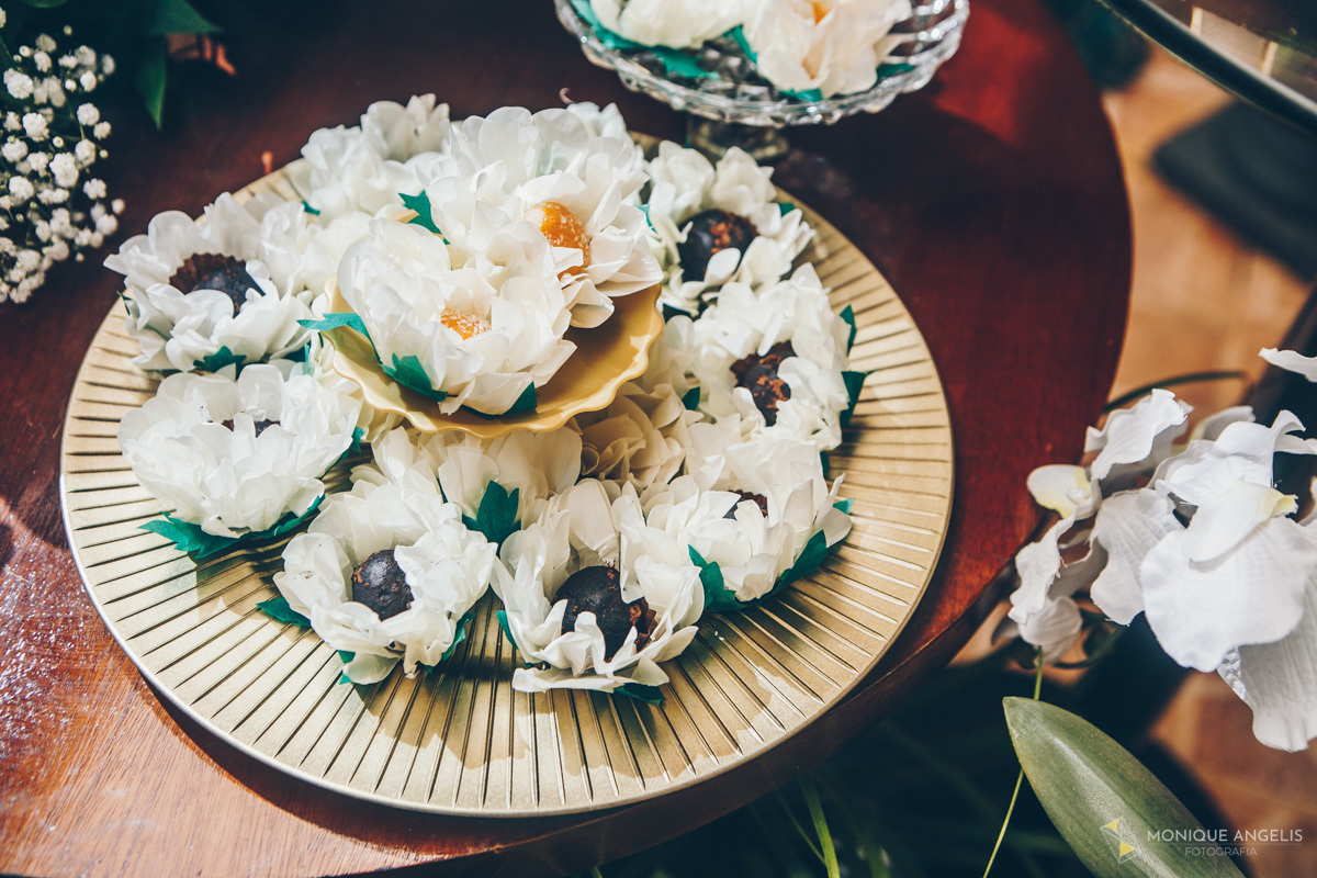 Decoração da recepção do casamento civil da Nathália e Diogo em Valinhos SP