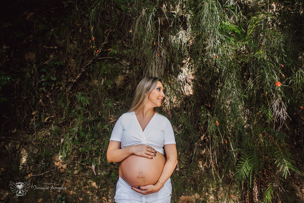 Ensaio de gravida da Cristiane realizado no Parque Ecologico em Campinas SP por Monique Angelis