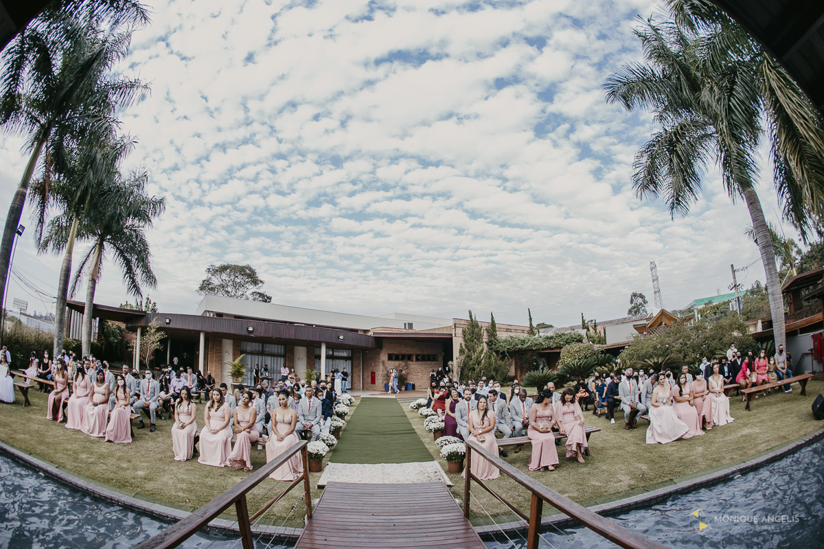 cerimônia de casamento no Villa Harmonia Eventos