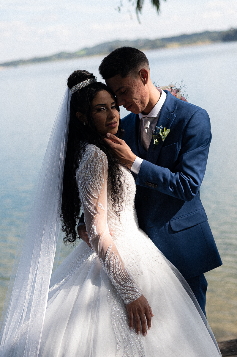 Foto do casal romantica