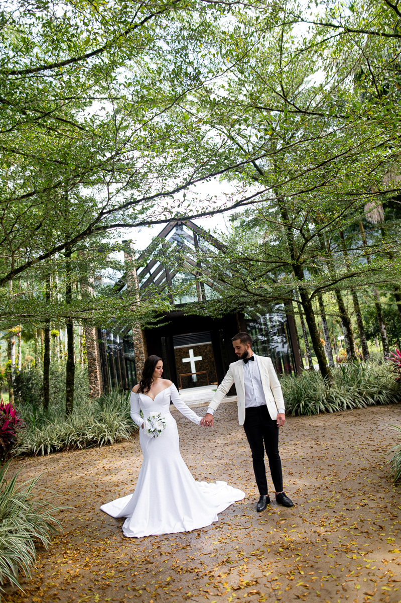 Casal após o casamento